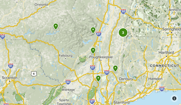 Potential Hikes with Views Map