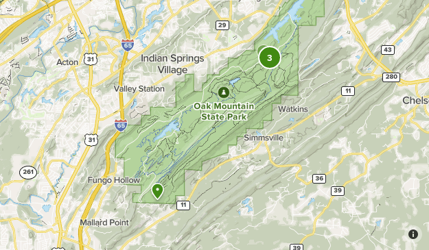 Oak Mountain Map
