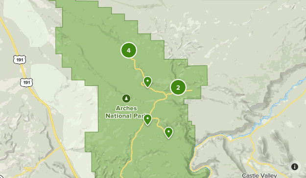Arches National Park Map