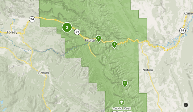 Capitol Reef National Park Map