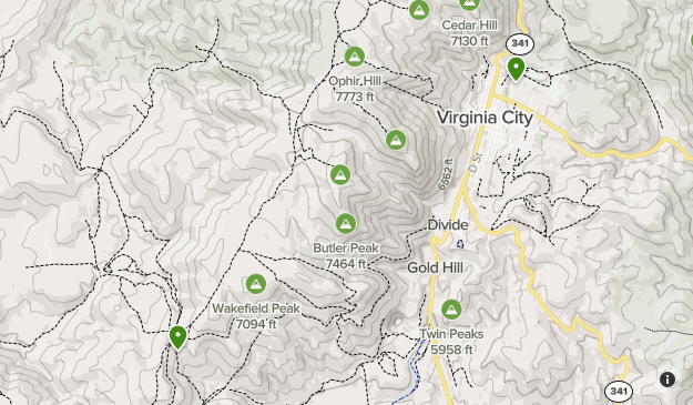 Virginia City Nevada Map Virginia City, Nv | List | Alltrails
