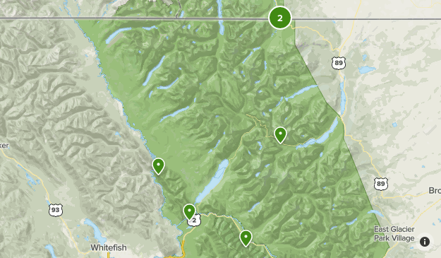 Glacier NP Map