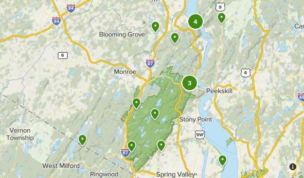 hudson highlands Map
