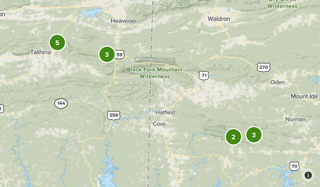 Oachita Mountains Map
