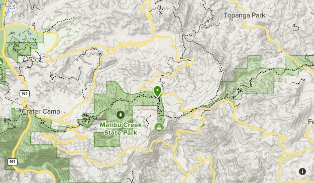 Malibu Creek State Park Map Malibu Creek State Park | List | Alltrails