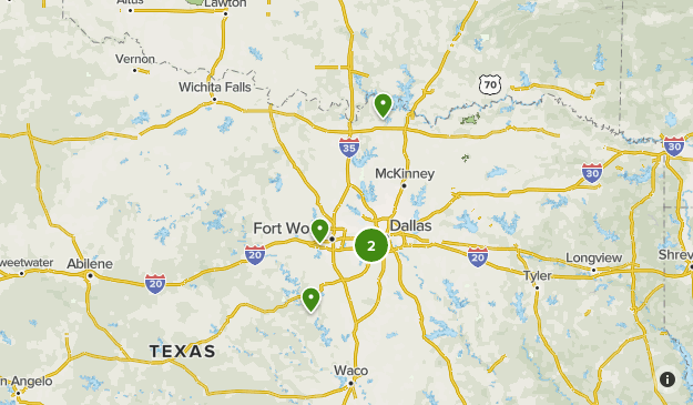 Map Of North Texas North Texas | List | Alltrails