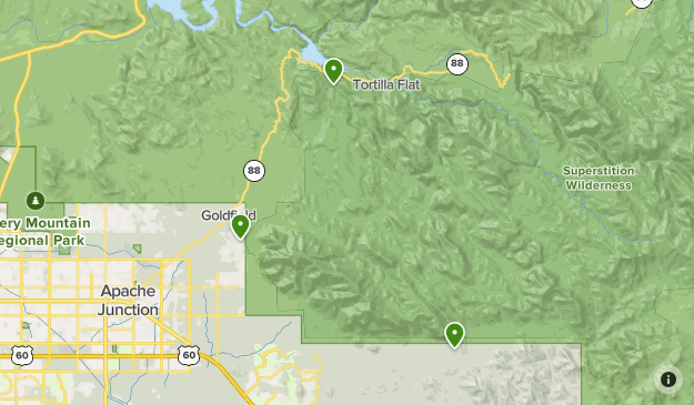 superstition mountains map