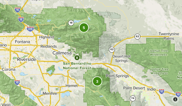 big bear san bernadino Map