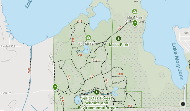Split Oak Forest Trail Map Split Oak Forest | List | Alltrails