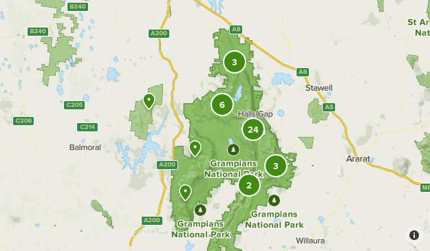 Grampians National Park Map Grampians | List | Alltrails