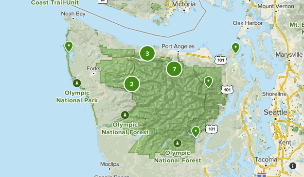 Olympic National Forest Road Map Olympic National Forest | List | Alltrails