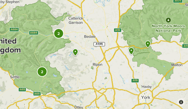 Yorkshire Long Trail Routes Map