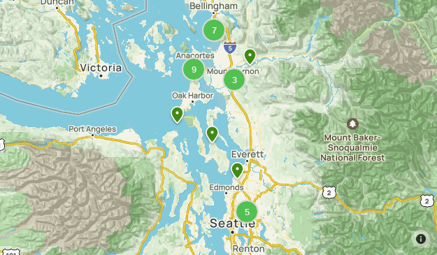 I 5 corridor - W Washington | List | AllTrails