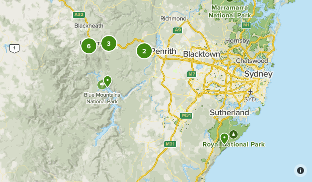 Blue Mountains National Park Map Blue Mountains | List | Alltrails