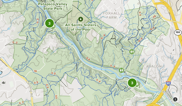 Patapsco Avalon Trail Map Md - Patapsco Valley State Park | List | Alltrails