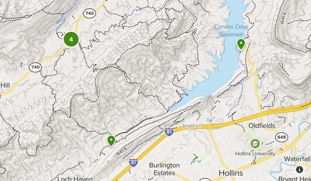 Carvins Cove Trail Map Carvins Cove Trails | List | Alltrails