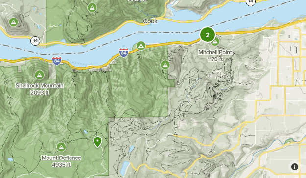 Gorge hikes Map