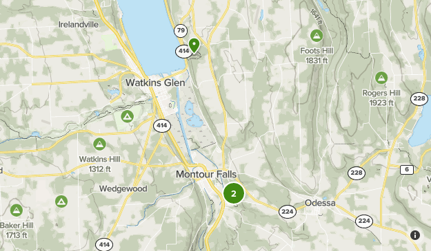 Watkins glen Map