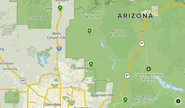 Tonto National Forest Trail Map Tonto National Forest | List | Alltrails