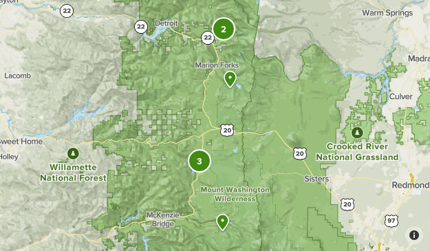 Willamette National Forest Map Or Willamette National Forest | List | Alltrails