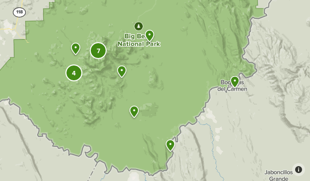 Big Bend TX. Map