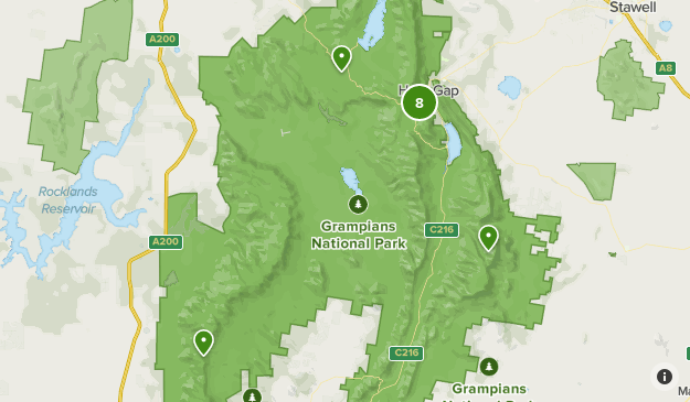 Grampians National Park Map Grampians | List | Alltrails