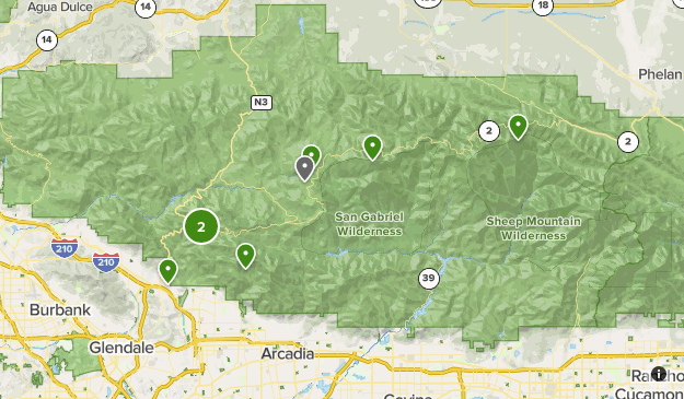 Angeles Crest Highway Map Angeles Crest Highway | List | Alltrails