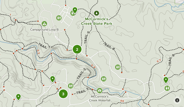 Mccormicks Creek Trail Map Mccormick Creek | List | Alltrails