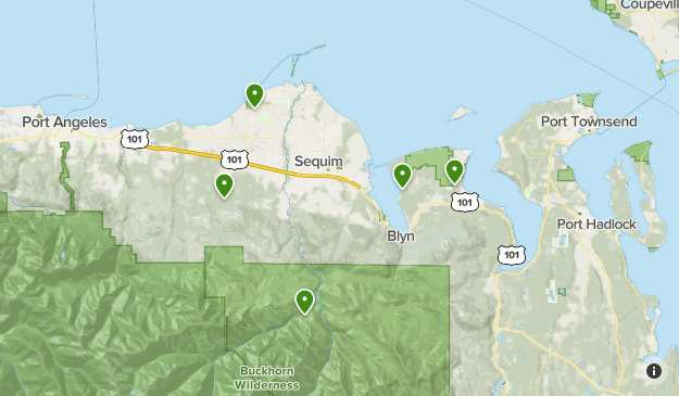 Map Of Sequim Wa Sequim Wa | List | Alltrails