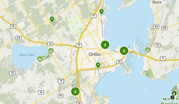 Orillia Trails Map