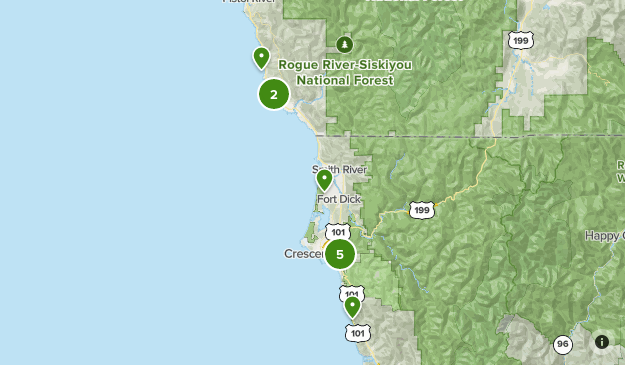 Crescent City Oregon Map Crescent City | List | Alltrails