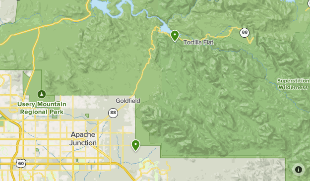 Superstition Wilderness Map