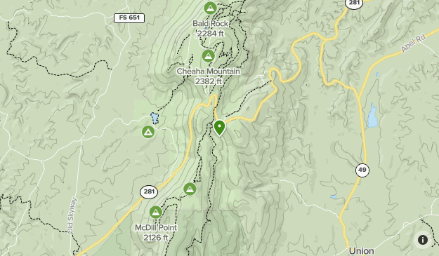 Cheaha State Park Map Cheaha State Park | List | Alltrails