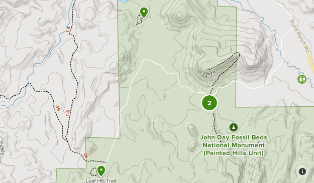 Painted Hills Oregon Map Oregon Painted Hills | List | Alltrails