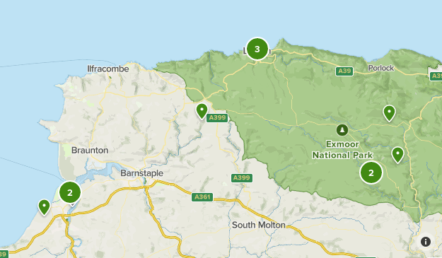 Map Of North Devon North Devon & Somerset | List | Alltrails