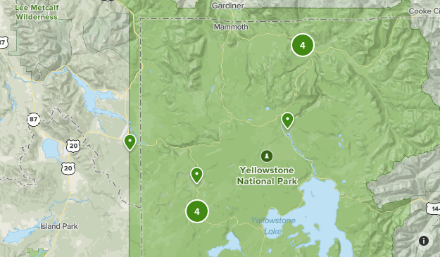 alltrails yellowstone