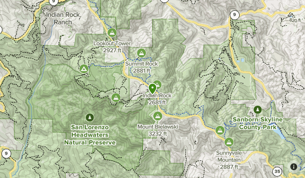 Castle Rock State Park Trail Map Castle Rock State Park | List | Alltrails