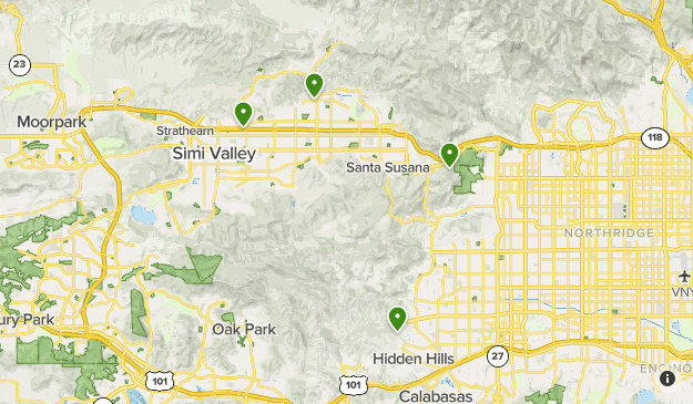 Map Of Simi Valley Simi Valley | List | Alltrails