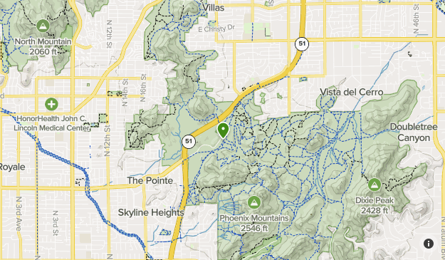 Phoenix Mountain Preserve Map Phoenix Mountain Preserve | List | Alltrails