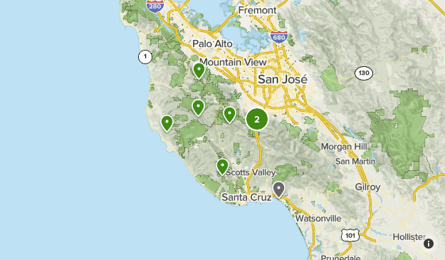 Map Of Santa Cruz Mountains Santa Cruz Mountains | List | Alltrails