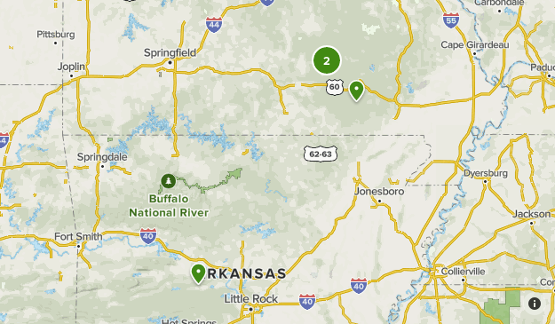 Ozarks On A Map Ozarks | List | Alltrails