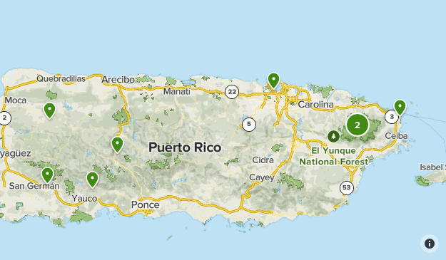 Ceiba Puerto Rico Map Puerto Rico | List | Alltrails