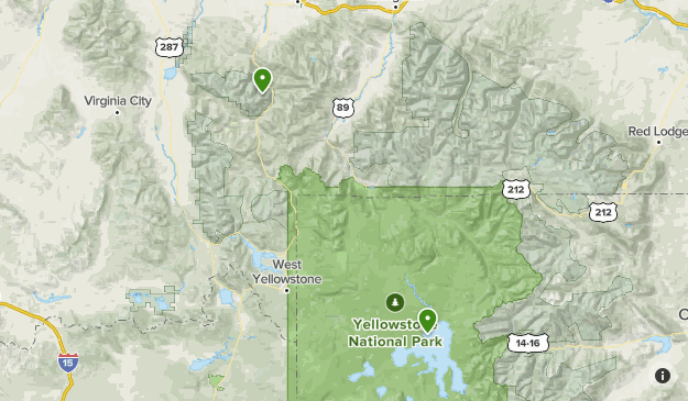 alltrails yellowstone