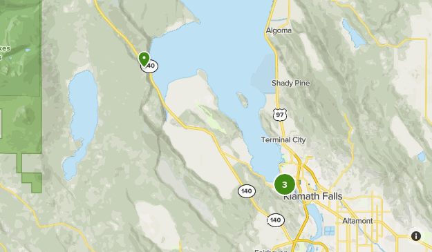 Klamath Falls Or Map Klamath Falls List Alltrails