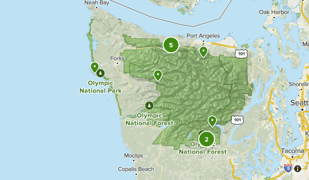Olympic National Forest Map W. Olympic National Park | List | Alltrails