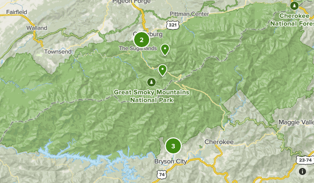 Smokies Easy List AllTrails
