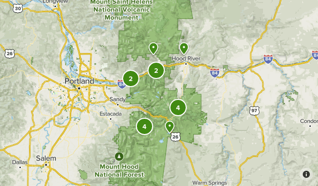 Mt Hood National Forest Map Mt. Hood | List | Alltrails