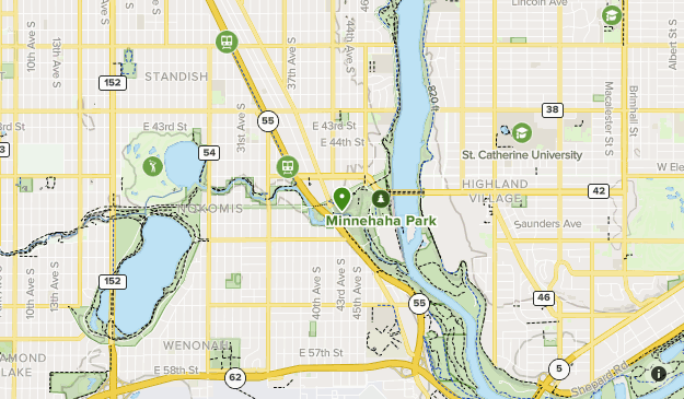 Minnehaha Falls Trail Map Minnehaha Falls | List | Alltrails