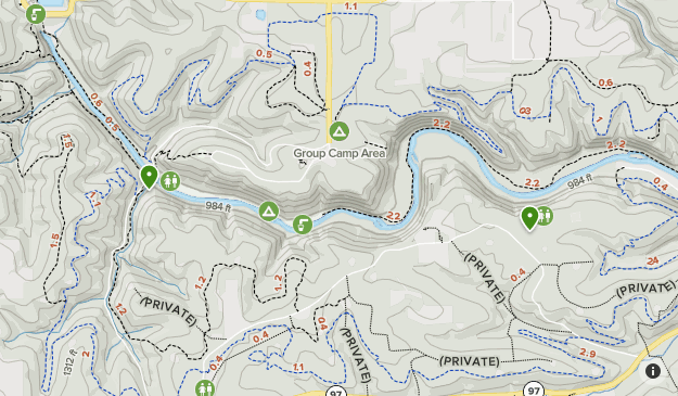 mohican bike trail map