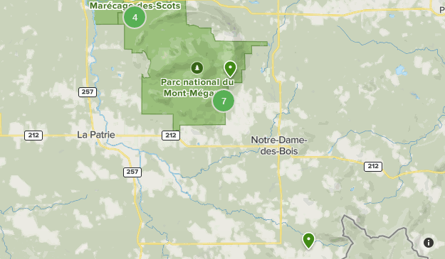 Megantic Region Map Mégantic | List | AllTrails